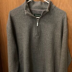 ORVIS textured 1/4 zip